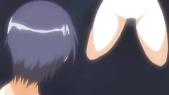 Hentai anime scene with schoolgirls being gangbanged by guards and tentacles.