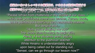 Blackmailed by a hentai teacher, a schoolgirl's pussy is relentlessly pounded in an explicit video.