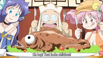 Robot girl with giant vibrating dick doubles down on hot hentai action.