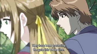 A tied-up schoolgirl is sexually ravaged by a monstrous creature in an intense hentai scene.