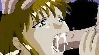 Teen hentai schoolgirl gets chased and fucked outside.