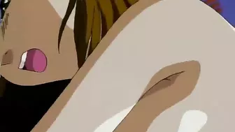 Teen hentai schoolgirl gets chased and fucked outside.