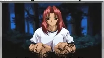 A horny schoolgirl is taken advantage of by a pervert and her friend watches in horror on a hentai website.