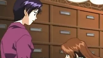 A horny schoolgirl is taken advantage of by a pervert and her friend watches in horror on a hentai website.