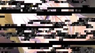 A pink-haired teen is sexually exploited in a hentai video.