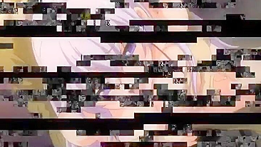 A pink-haired teen is sexually exploited in a hentai video.