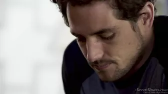 Guy fucks Latina stepsister in doggystyle position and cums over boobies