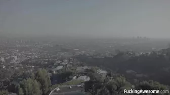 Young Latina girl flirts with neighbor and he comes to her house for fucking