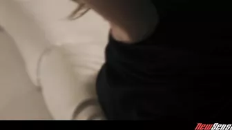 Wild passion provokes girl with hairy vag and guy to have sex