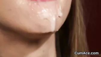 Excellent compilation of girls getting faces covered with sperm