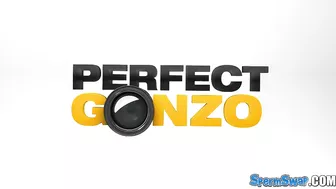 Naughty bitches enjoy cum swap after threesome banging