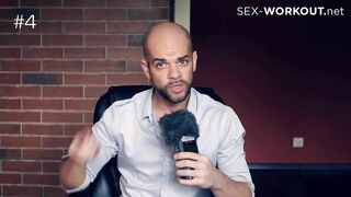 Bald sex guru from France shows how to bring girl pleasure using fingers