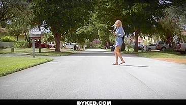 Girl offends Reagan Foxx's stepdaughter and stacked MILF punishes her pussy