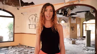 Curly redhead Shona River from Hungary fucked in abandoned building