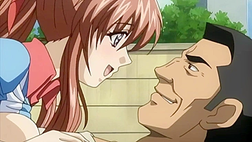 Hentai video - Busty schoolgirl gets fucked in car by her teacher while her crush watches in despair.