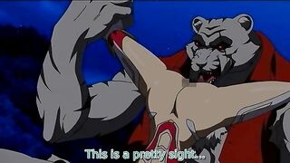 Petite hentai cat girl ravaged by tiger sexually in 1 sentence.