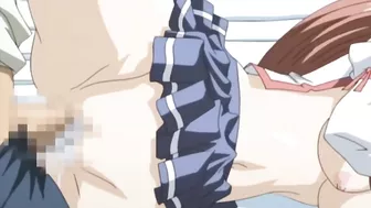 Hentai Sensei fucks busty schoolgirl with big tits in front of her classmates.