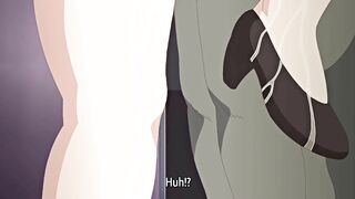 Hentai video - Public train sex with a dirty pervert and a curvy mature woman.