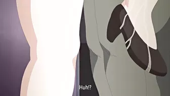 Hentai video - Public train sex with a dirty pervert and a curvy mature woman.