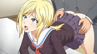 Naughty schoolgirl gives uncle a steamy handjob on an elevator in this hot hentai animation.
