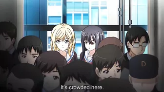 Naughty schoolgirl gives uncle a steamy handjob on an elevator in this hot hentai animation.