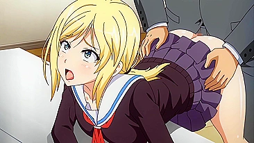 Naughty schoolgirl gives uncle a steamy handjob on an elevator in this hot hentai animation.