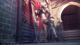 Nier Automata Hentai Porn Video Featuring 2A and 2B