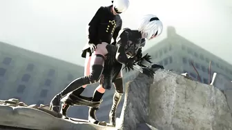 Nier Automata's 2B and 9S Get Frisky in Steamy Hentai Porn Video