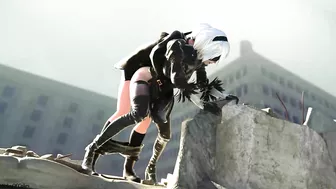 Nier Automata's 2B and 9S Get Frisky in Steamy Hentai Porn Video