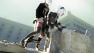 Nier Automata's 2B and 9S Get Frisky in Steamy Hentai Porn Video