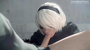 Nier Automata's 2B and 9S Get Dirty in HydraFX Hentai Porn Video