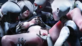 2B's Thrilling Nier Automata Adventure in Satirical Hentai Porn