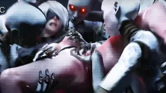 2B's Thrilling Nier Automata Adventure in Satirical Hentai Porn