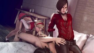 Resident Evil's Ada and Sherry get down in hentai porn