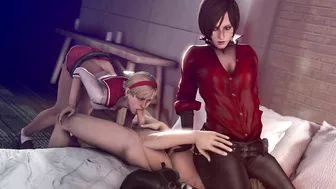 Resident Evil's Ada and Sherry get down in hentai porn