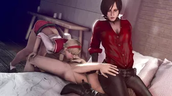 Resident Evil's Ada and Sherry get down in hentai porn