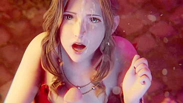 Aerith Gainsborough's Seductive Scene in Final Fantasy VII