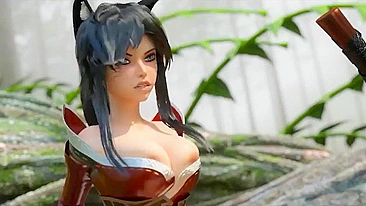 Unleash Your Inner Beast with Ahri's Sultry Moves in 'League of Legends'