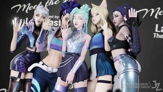 League of Legends Characters' Naughty Adventures Exposed! Ahri, Akali, Evelynn, Kai'sa and Seraphine Junkerz Get Wild!