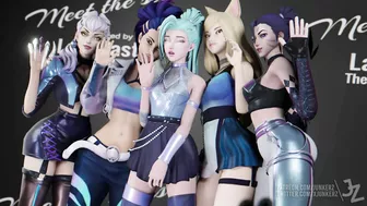 League of Legends Characters' Naughty Adventures Exposed! Ahri, Akali, Evelynn, Kai'sa and Seraphine Junkerz Get Wild!