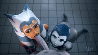 Star Wars, Teen Titans Crossover - Ahsoka Tano and Raven Get Down in Hentai Porn