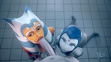 Star Wars, Teen Titans Crossover - Ahsoka Tano and Raven Get Down in Hentai Porn