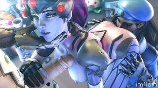 Overwatch's Ana and Widowmaker Go Berserk in Steamy Hentai Porn Video