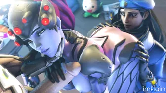 Overwatch's Ana and Widowmaker Go Berserk in Steamy Hentai Porn Video