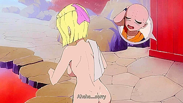 Fucking Android 18 and Krillin in Flou Dragon Ball