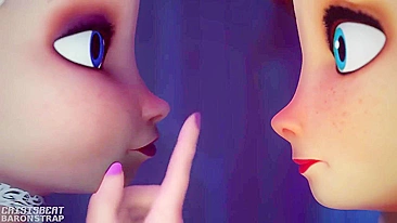 Baronstrap Sisters' Frozen Crisis - A Disney Fetish Video