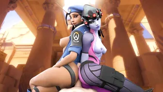 Watch Ana and Widowmaker's Arhoangel Overwatch Porn Video - NSFW