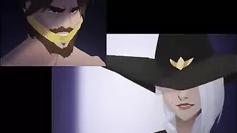 Overwatch Cosplay Porn - Ashe's Raunchy Ninja Action