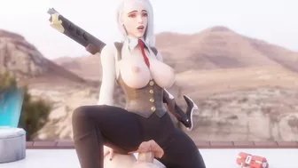 Overwatch's Ashe Sfmpov - A Hentai Porn Parody