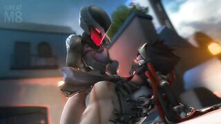 Assassin and Genji Get It On in Overwatch